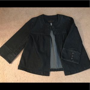 Apostrophe Dark Denim Cape